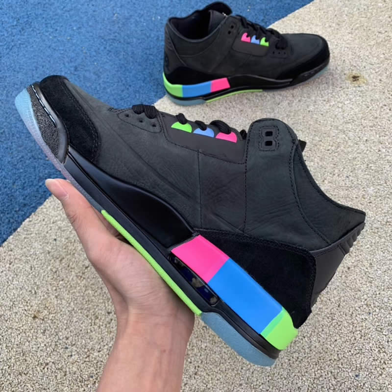 air jordan 3 quai 54 gs mens for sale on feet release at9195-001 pics