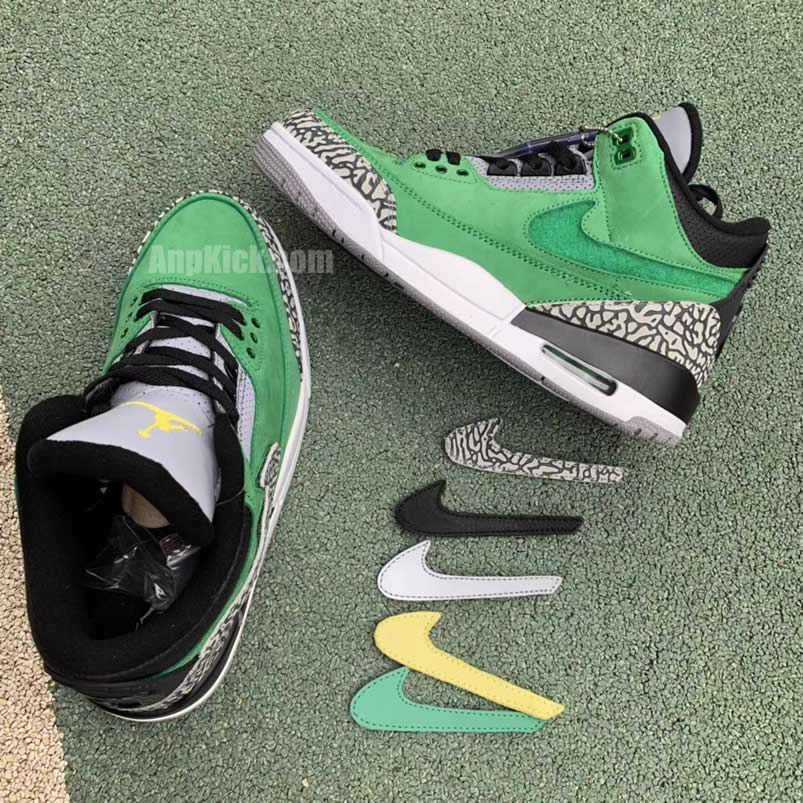 Air Jordan 3 Retro Tinker 'Oregon Ducks' PE Shoes AJ3-867493