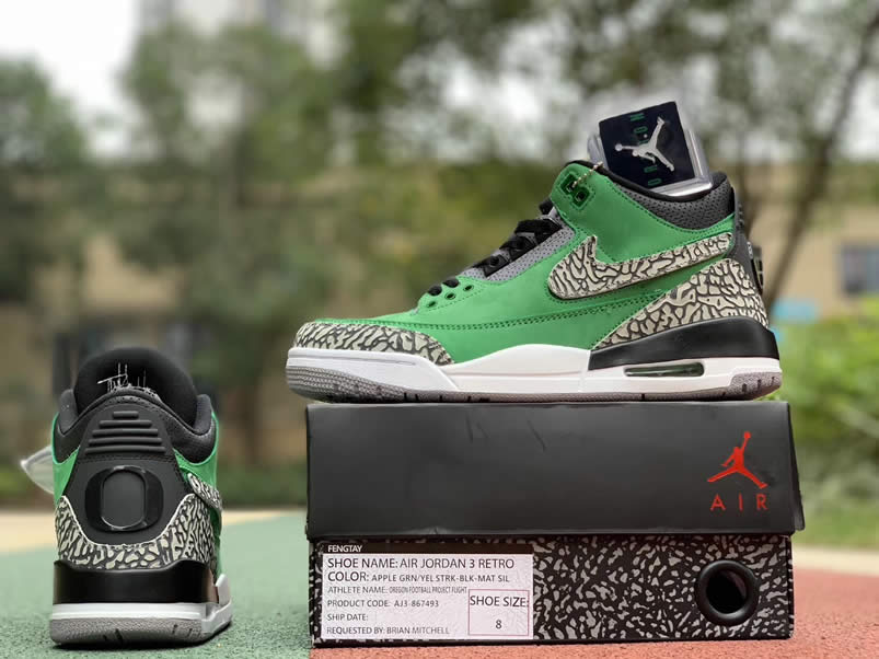 Air Jordan 3 Retro Tinker 'Oregon Ducks' PE Shoes AJ3-867493 Pics