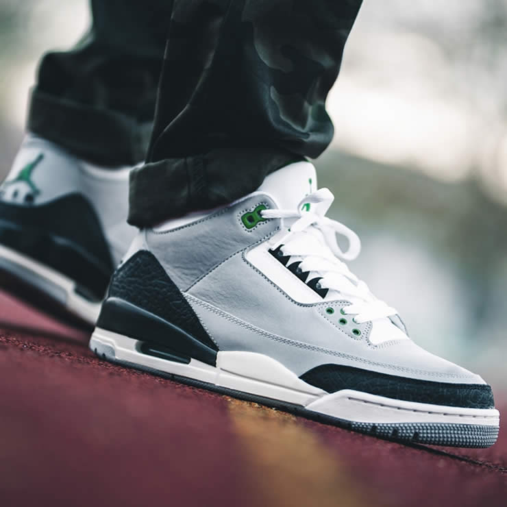 Air Jordan 3 Tinker 'Chlorophyll / Air Trainer 1' On Feet 136064-006