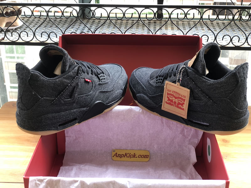 Levi's x Air Jordan 4 'Black Denim' For Sale