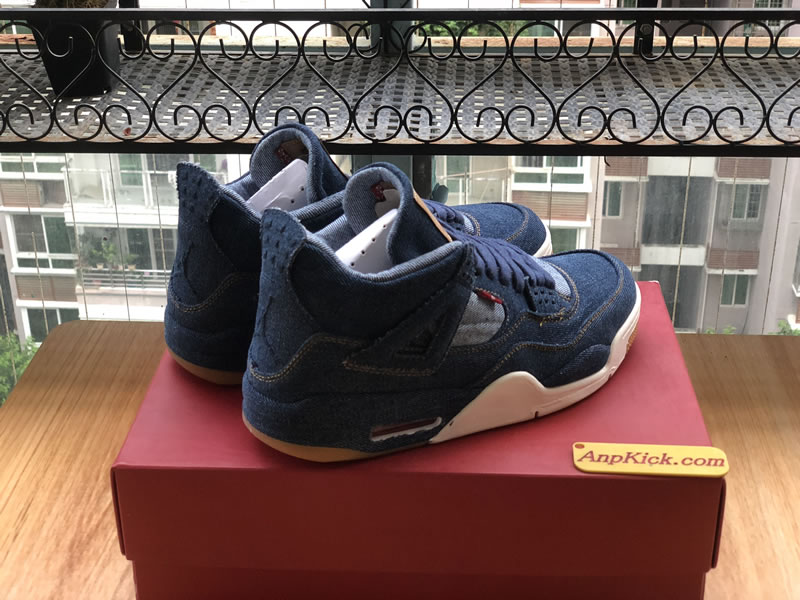 Levi's x Air Jordan 4 'Blue Denim' For Sale Right Side Image