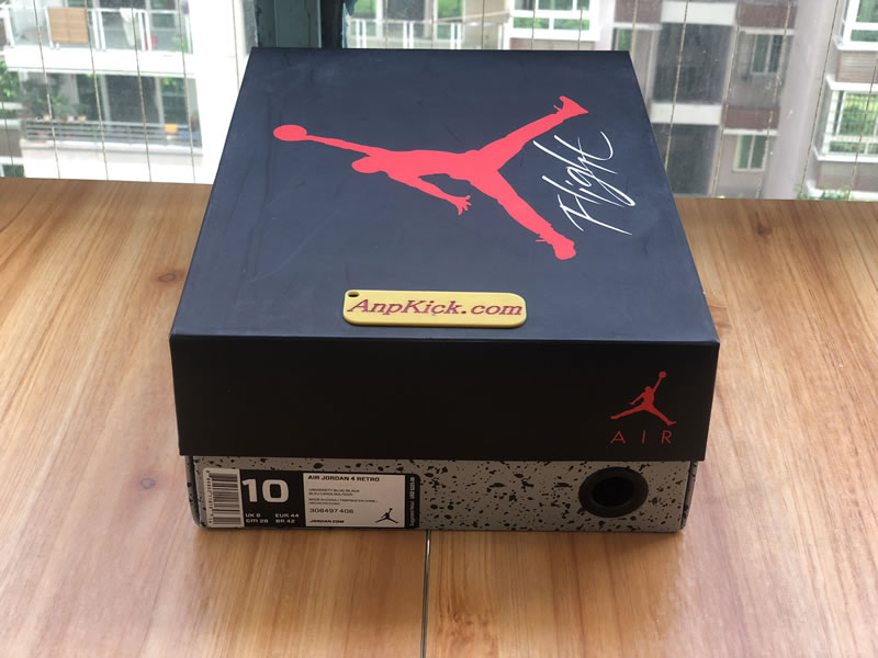 Travis Scott Cactus Jack x Air Jordan 4 'Houston Oilers' University Blue Original Box Tag