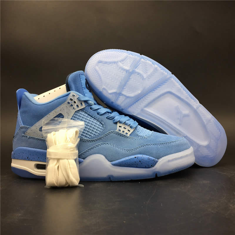 Air Jordan 4 Retro Unc 2019 Pe Sky Blue For Sale Aj4 1032070 (8) - newkick.vip