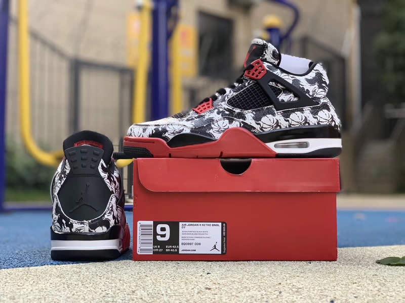 Air Jordan 4 Tattoo Singles Day Release Date BQ0897-006 Pics