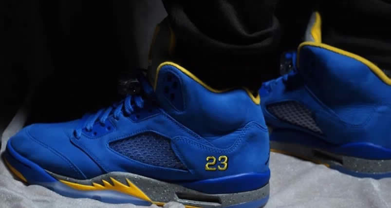 Air Jordan 5 JSP 'Laney' Varsity Royal Blue On Feet 2019 CD2720-400