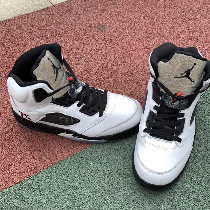 Air Jordan 5 Paris Saint Germain Friends Family Psg White Av9175 101 Detail Pics (16) - newkick.vip