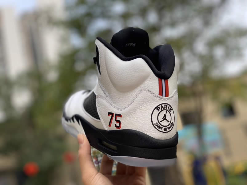 Air Jordan 5 Paris Saint Germain Friends Family Psg White Av9175 101 Detail Pics (6) - newkick.vip