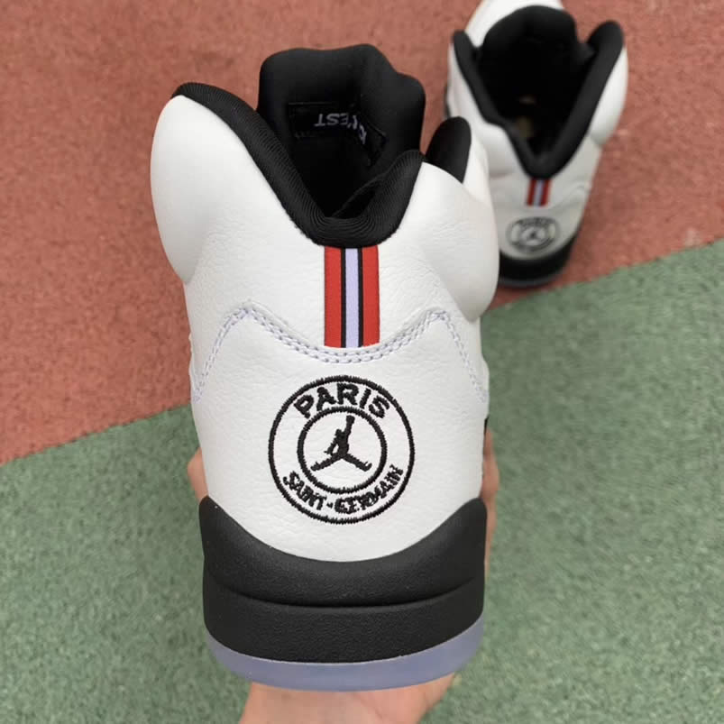 Air Jordan 5 Paris Saint Germain Friends Family Psg White Av9175 101 Detail Pics (8) - newkick.vip