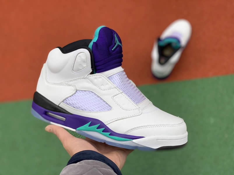 Air Jordan 5 Retro NRG 'Fresh Prince' White Grape AV3919-135 Pics