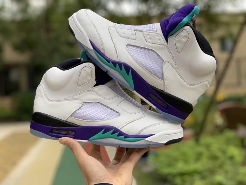 Air Jordan 5 Retro NRG 'Fresh Prince' White Grape AV3919-135 Pics