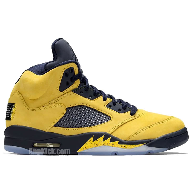 Air Jordan 5 Sp Yellow Michigan 2019 Inspire Cq9541 704 (2) - newkick.vip