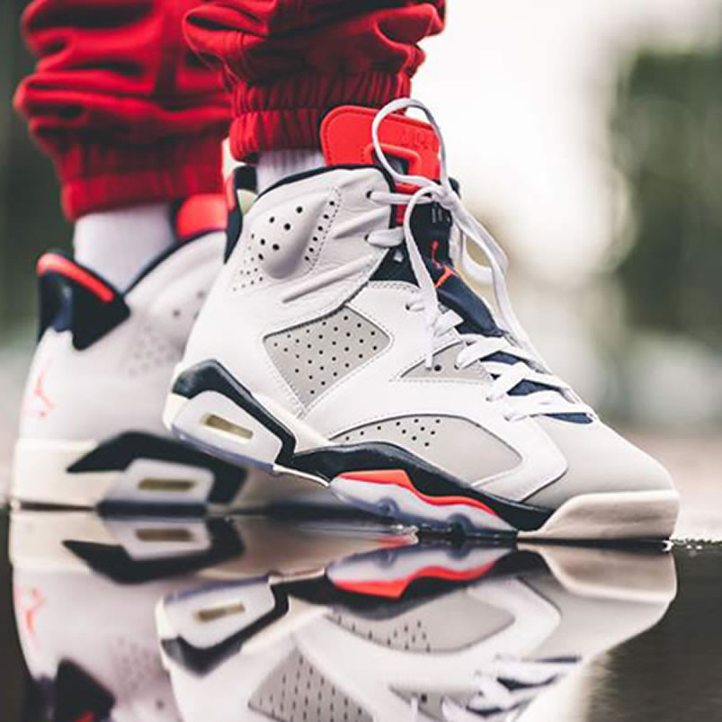 Air Jordan 6 Tinker Hatfield White Infrared On Feet 384664 104 (1) - newkick.vip