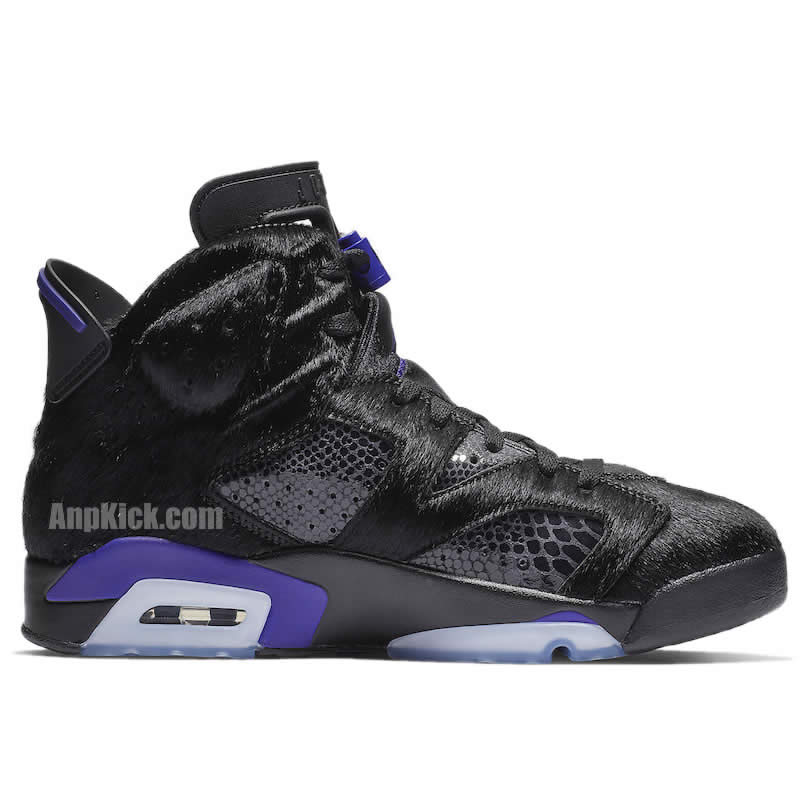 Social Status Air Jordan 6 Prm Pony Hair Black Cow Fur Snakeskin Ar2257 005 (2) - newkick.vip