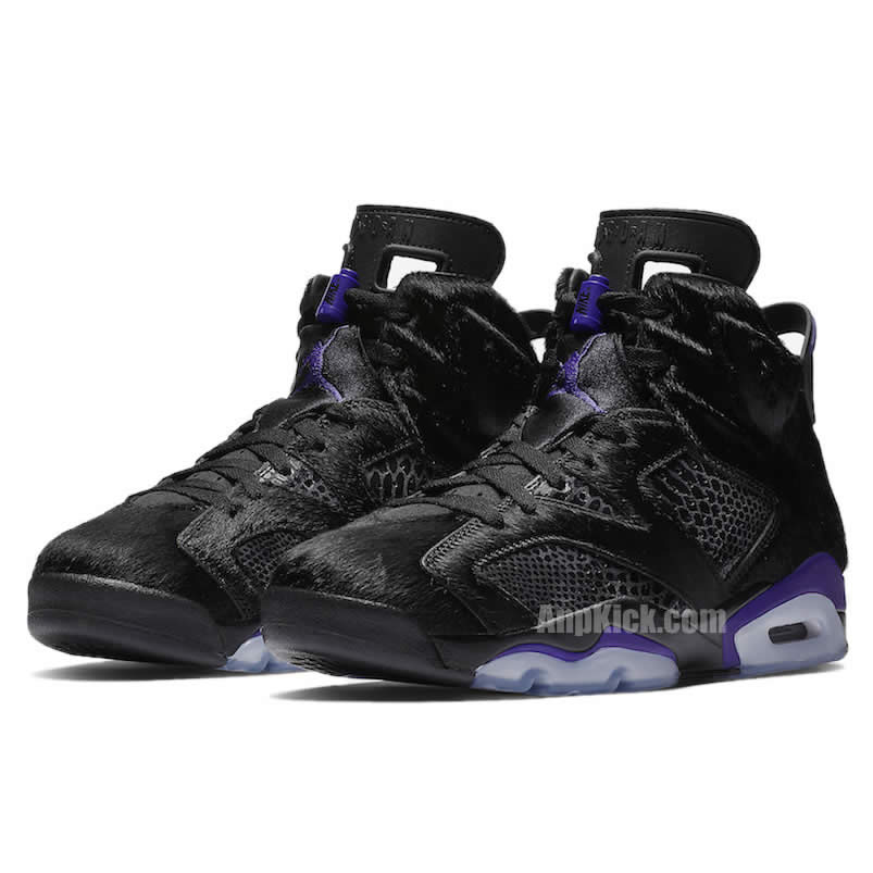 Social Status Air Jordan 6 Prm Pony Hair Black Cow Fur Snakeskin Ar2257 005 (3) - newkick.vip