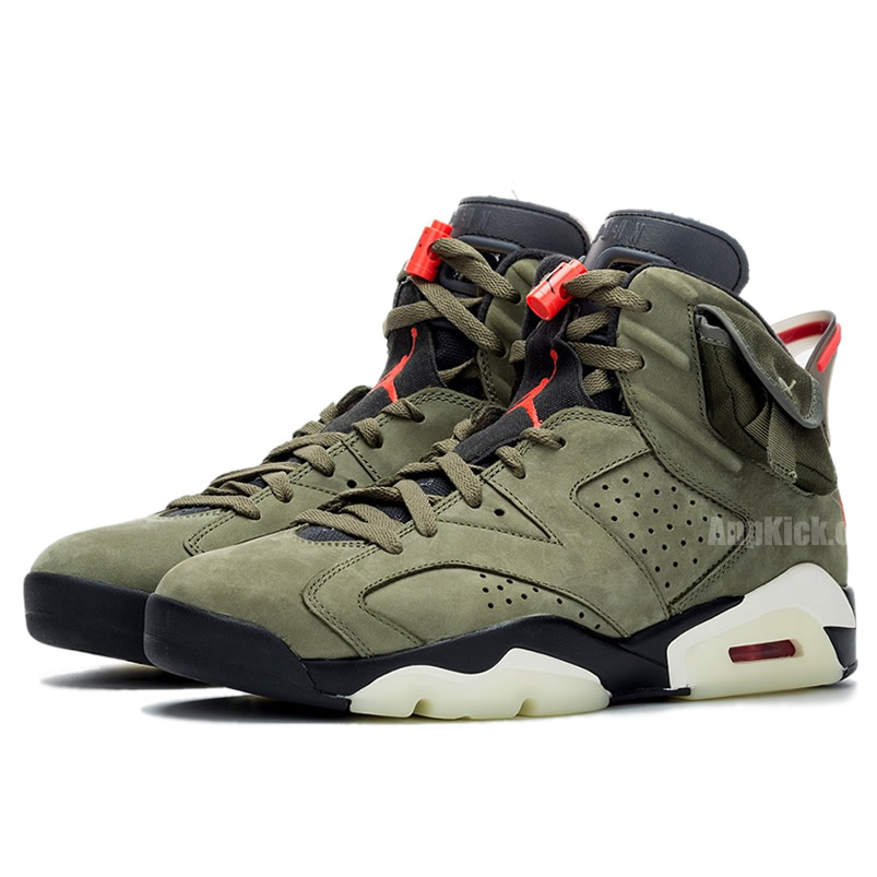 Travis Scott Air Jordan 6 Olive Cactus Jack For Sale Cn1084 200 (1) - newkick.vip