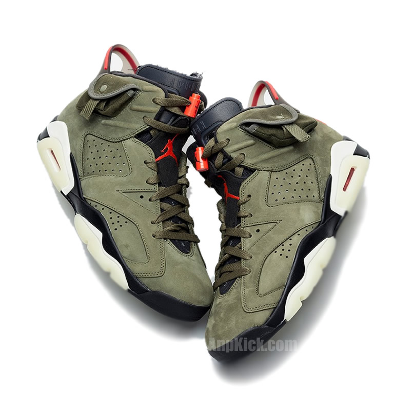 Travis Scott Air Jordan 6 Olive Cactus Jack For Sale Cn1084 200 (4) - newkick.vip