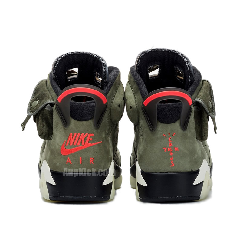 Travis Scott Air Jordan 6 Olive Cactus Jack For Sale Cn1084 200 (5) - newkick.vip