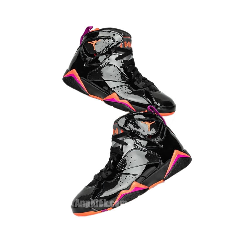 Air Jordan 7 Wmns Black Patent Leather Shoes Release Date 313358 006 (5) - newkick.vip