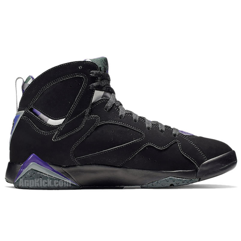 Air Jordan Retro 7 Ray Allen Pe Black And Purple 304775 053 (2) - newkick.vip