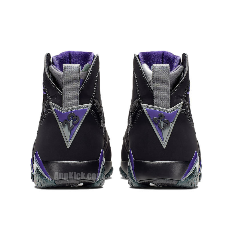 Air Jordan Retro 7 Ray Allen Pe Black And Purple 304775 053 (5) - newkick.vip