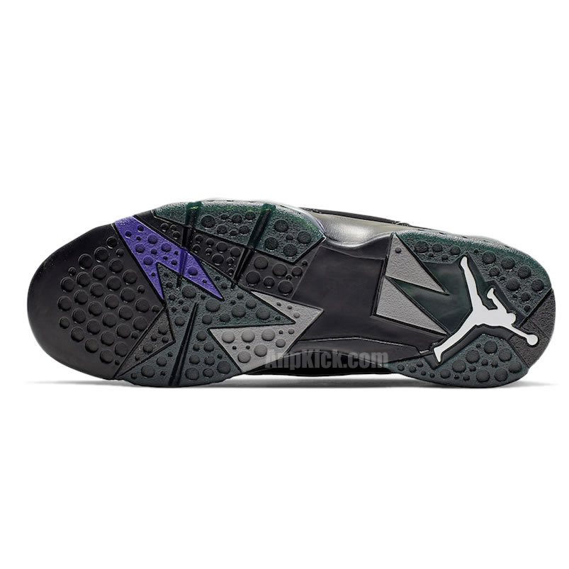 Air Jordan Retro 7 Ray Allen Pe Black And Purple 304775 053 (6) - newkick.vip