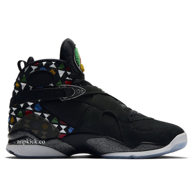 Air Jordan 8 Quai 54 Friends And Family Black White Aj8 Cj9218 001 (2) - newkick.vip