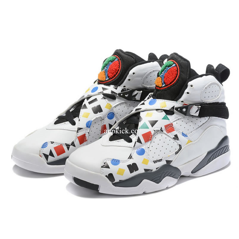 Air Jordan 8 Quai 54 Friends And Family White Black Aj8 Cj9218 100 (1) - newkick.vip