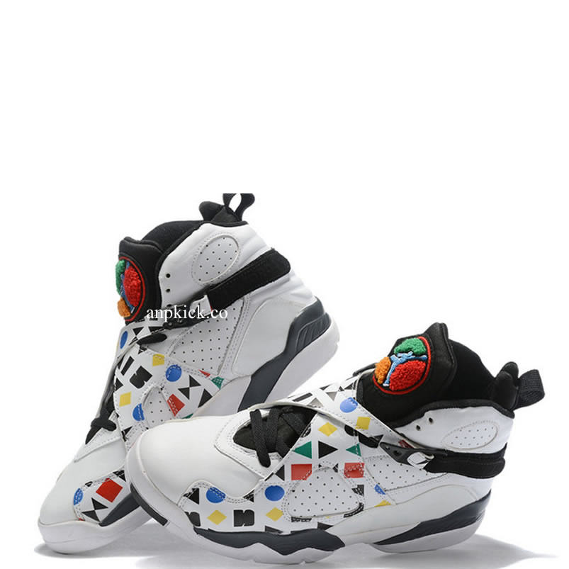 Air Jordan 8 Quai 54 Friends And Family White Black Aj8 Cj9218 100 (4) - newkick.vip