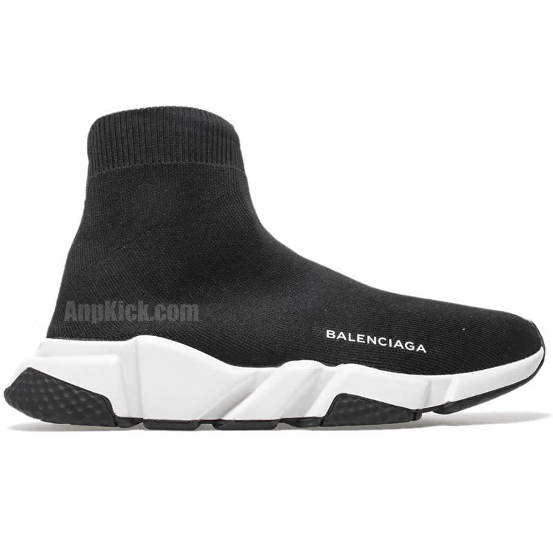 Balenciaga Shoes Like Socks High Top Speed Runners Black/White 494371W05G0