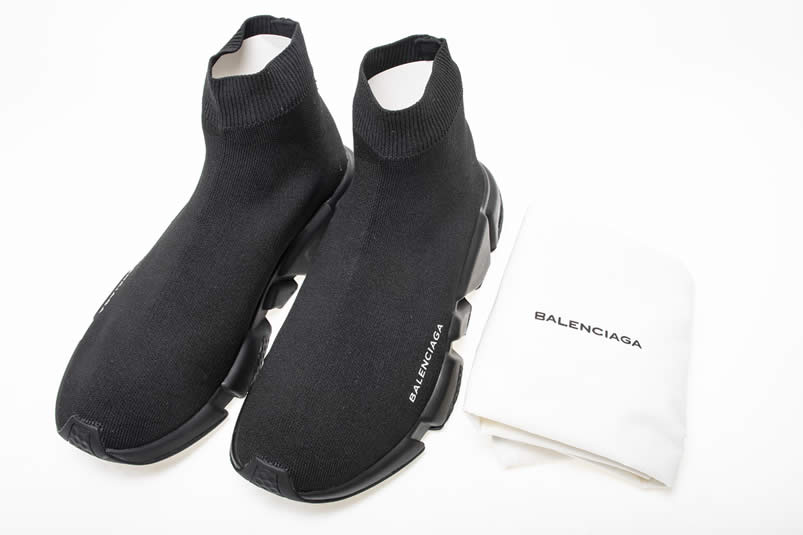 Balenciaga Shoes Like Socks Top Originals Speed Runners All Black 483502W05G0 Pics