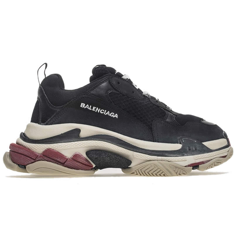 Balenciaga Triple S Sneakers Black Red Shoes 483513w06e1 1000 (2) - newkick.vip