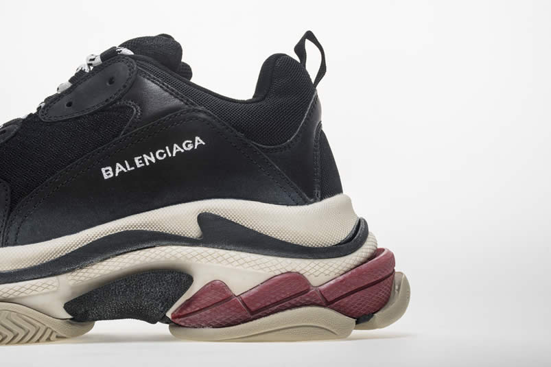 Balenciaga Triple S Sneakers Black Red Shoes 483513w06e1 1000 (9) - newkick.vip