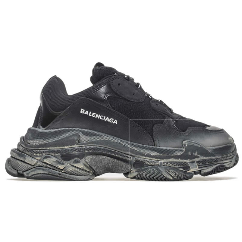 Balenciaga Triple S Sneakers Black Shoes 512176w09o1 1000 (2) - newkick.vip