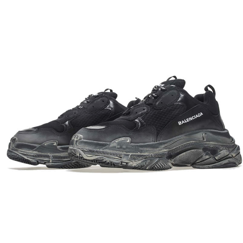 Balenciaga Triple S Sneakers Black Shoes 512176w09o1 1000 (4) - newkick.vip