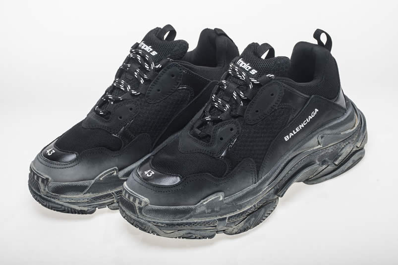 Balenciaga Triple S Sneakers Black Shoes 512176w09o1 1000 (7) - newkick.vip