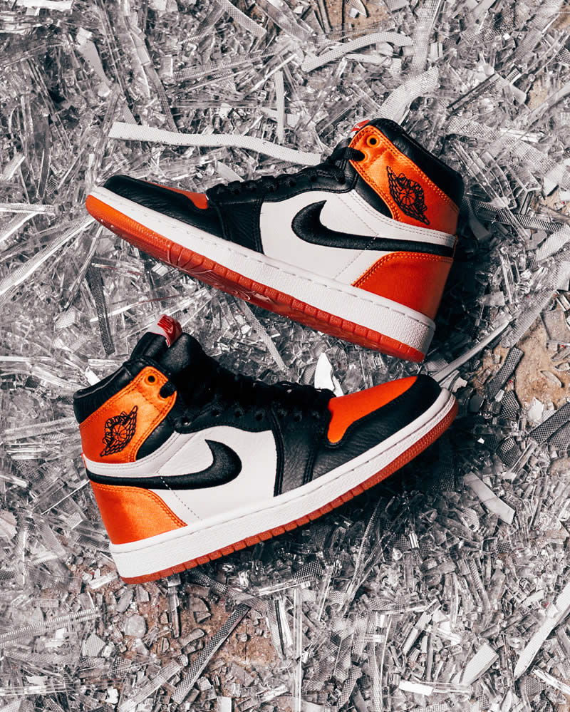 air jordan 1 retro satin orange shattered backboard for sale