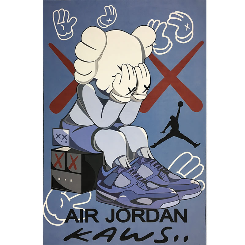 Kaws Air Jordan Navy - newkick.vip