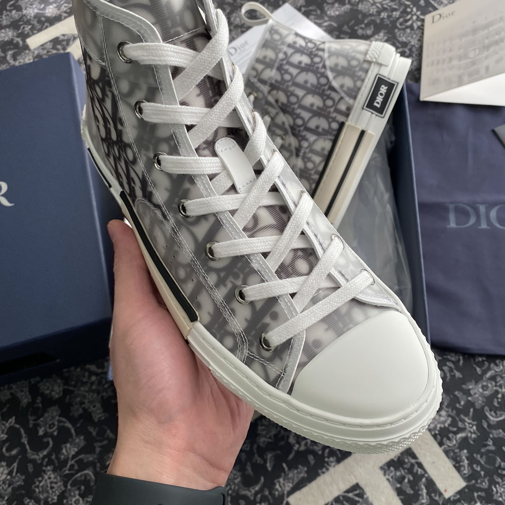 B23 Dior Oblique Shoes White Black (10) - newkick.vip