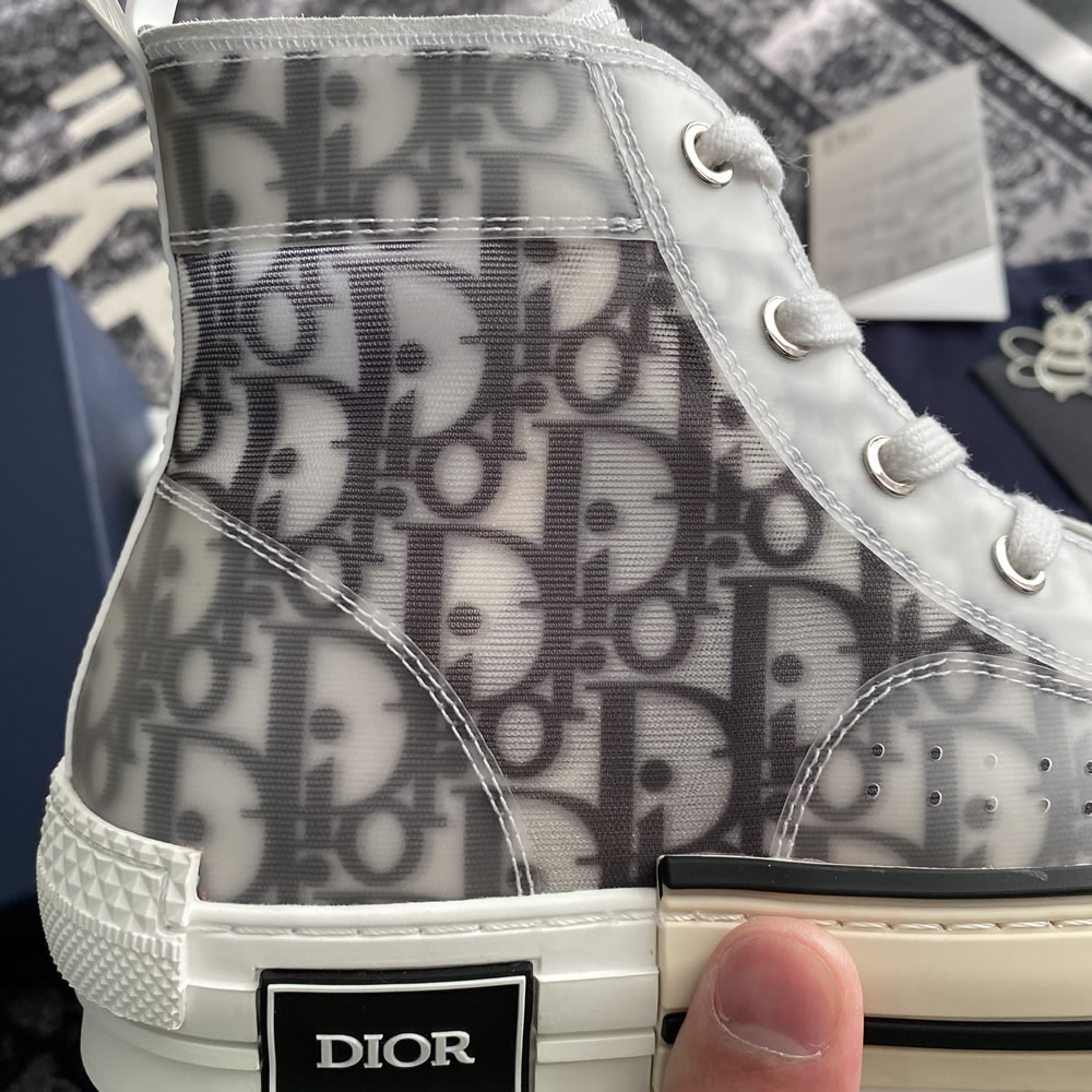 B23 Dior Oblique Shoes White Black (11) - newkick.vip