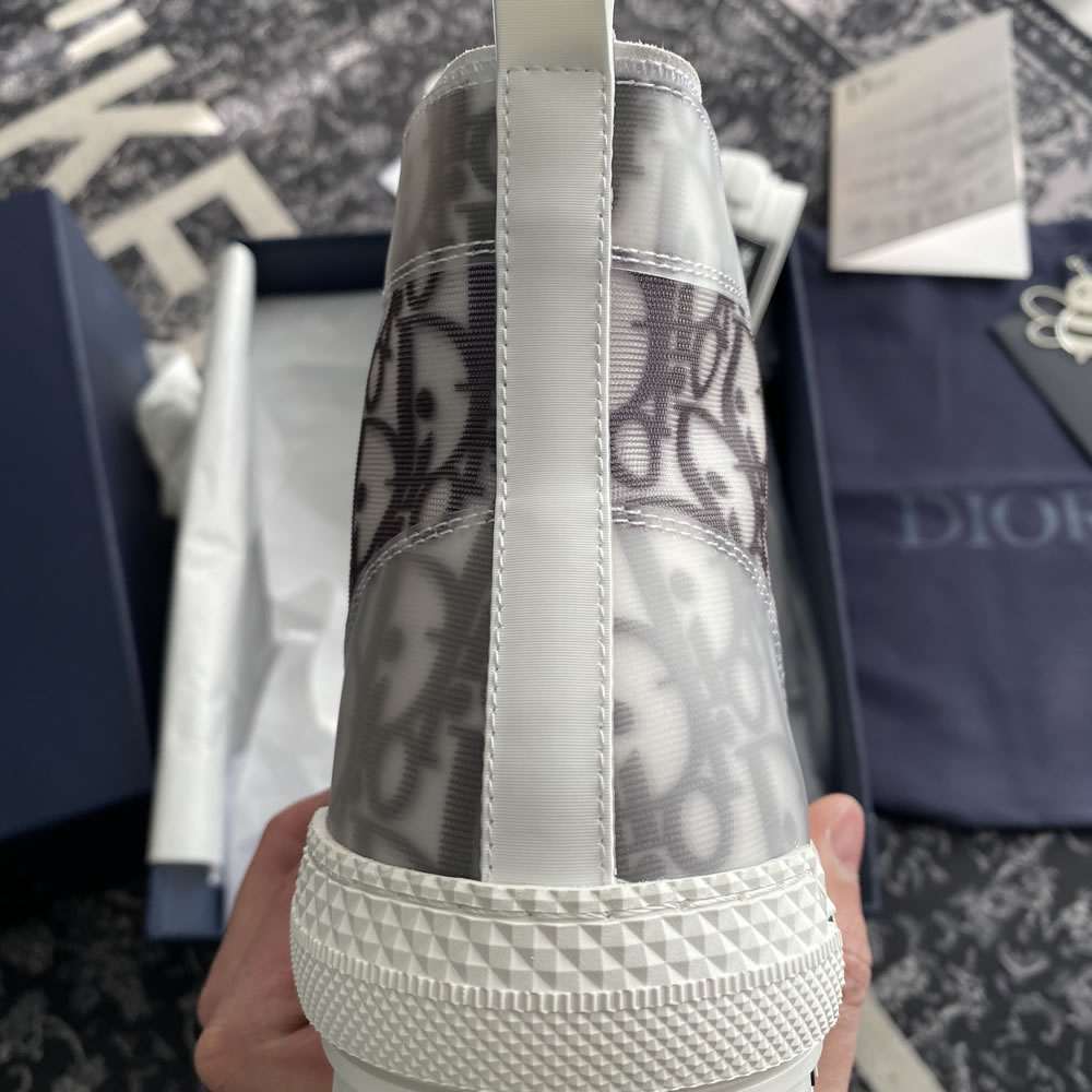 B23 Dior Oblique Shoes White Black (12) - newkick.vip