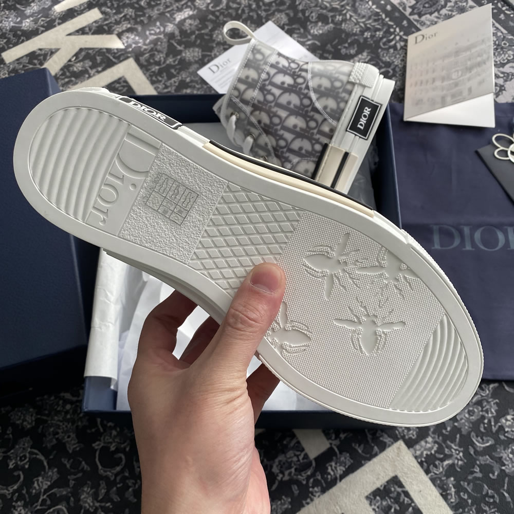 B23 Dior Oblique Shoes White Black (13) - newkick.vip