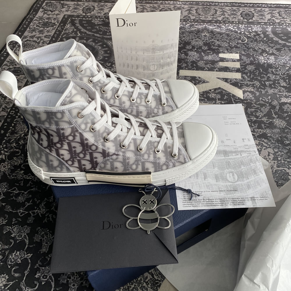 B23 Dior Oblique Shoes White Black (14) - newkick.vip