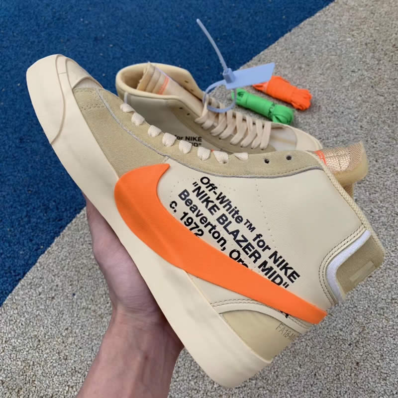 nike blazer mid off white all hallows eve orange aa3832 700 detail picture