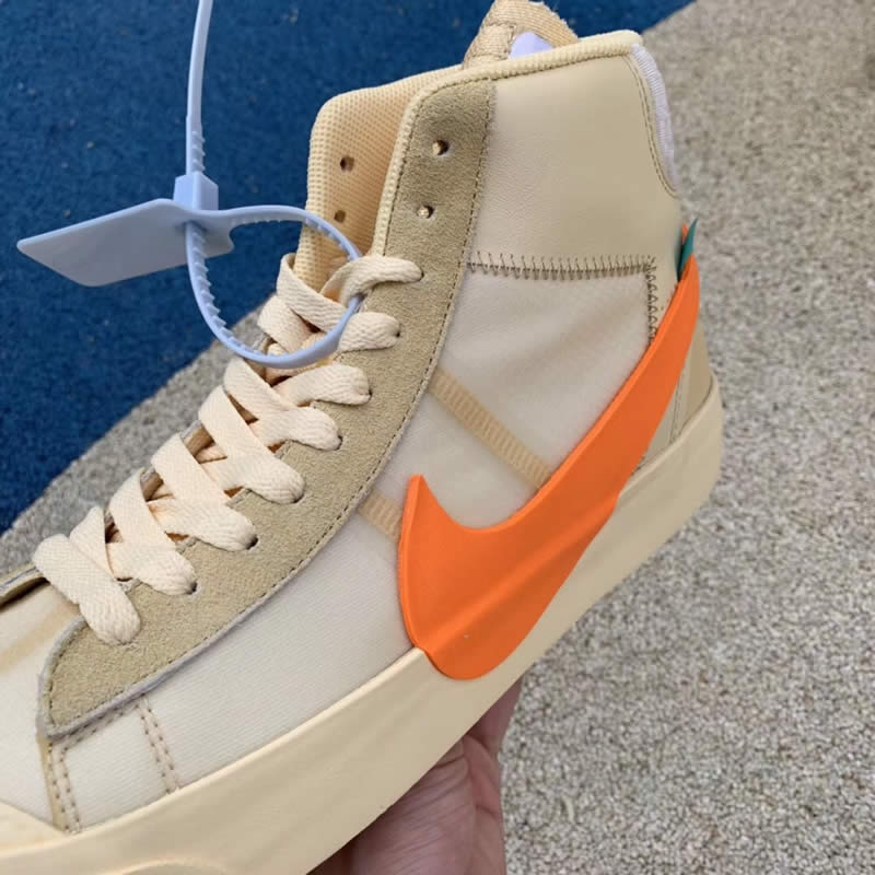 nike blazer mid off white all hallows eve orange aa3832 700 detail picture