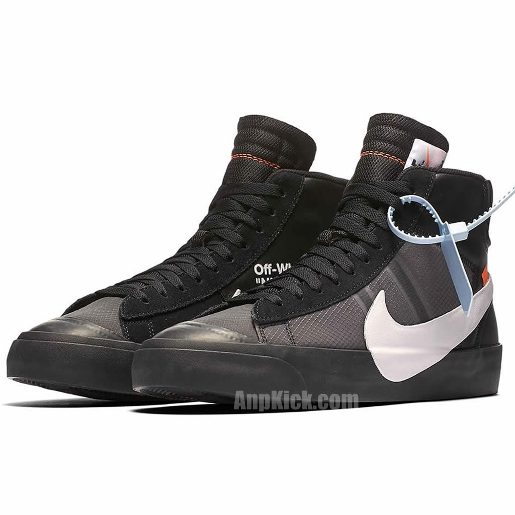 Nike Blazer Mid Off-White 'Grim Reaper' Black White AA3832-001