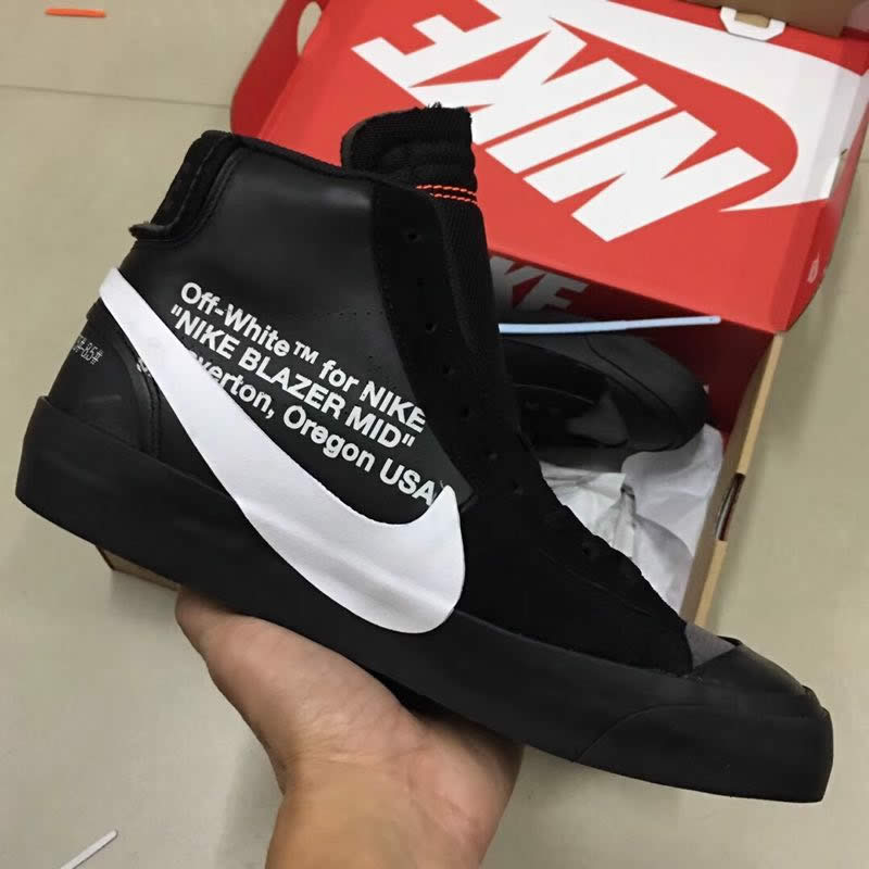 Nike Blazer Mid Off-White 'Grim Reaper' Black White AA3832-001