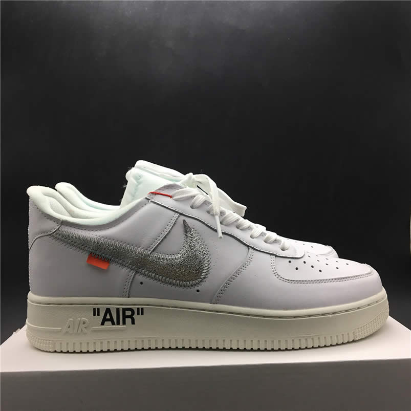 Off-White x Air Force 1 Low Silver 'The Ten' AF100 ComplexCon 07 Shoes AO4297-100 Pics