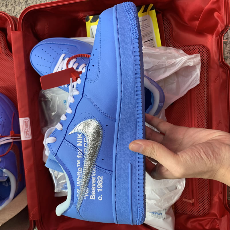 Off White Nike Air Force 1 Low Mca Blue For Sale Ci1173 400 (11) - newkick.vip