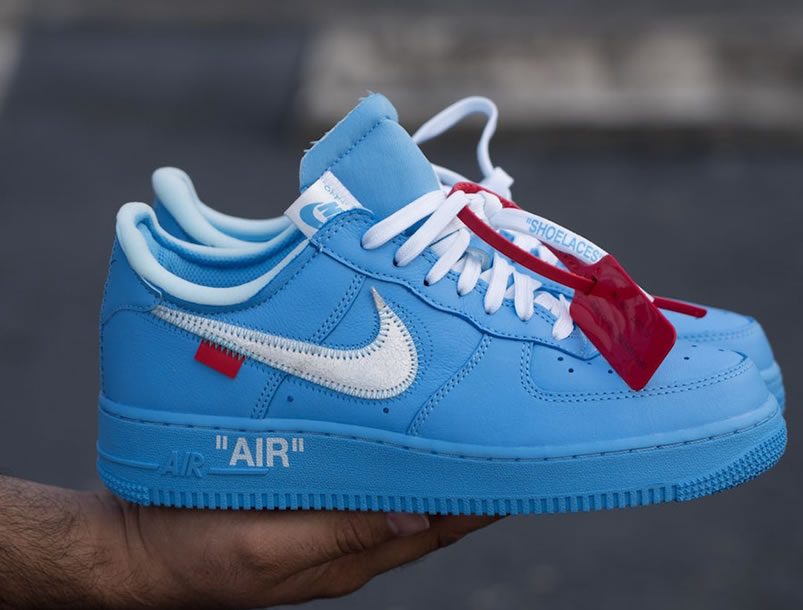 Off White Nike Air Force 1 Low Mca Blue For Sale Ci1173 400 (3) - newkick.vip